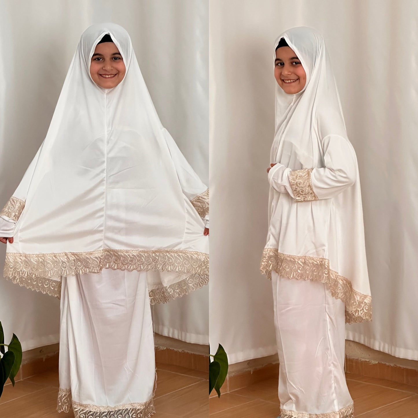 (Çocuk) Namaz Elbisesi, Beyaz