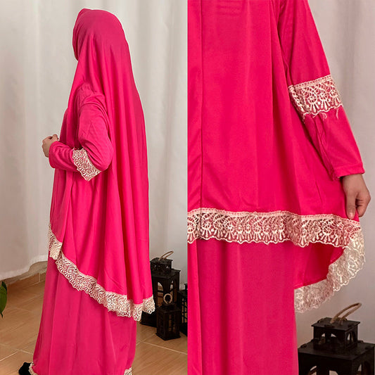 (Yetişkin) Namaz Elbisesi, Pembe